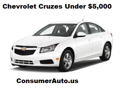 Chevrolet Cruzes Under $5,000
