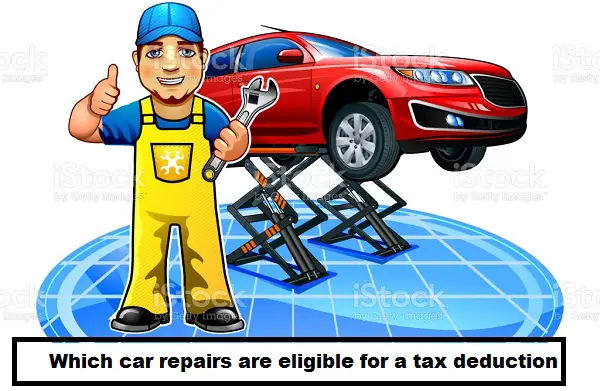 Which car repairs are eligible for a tax deduction