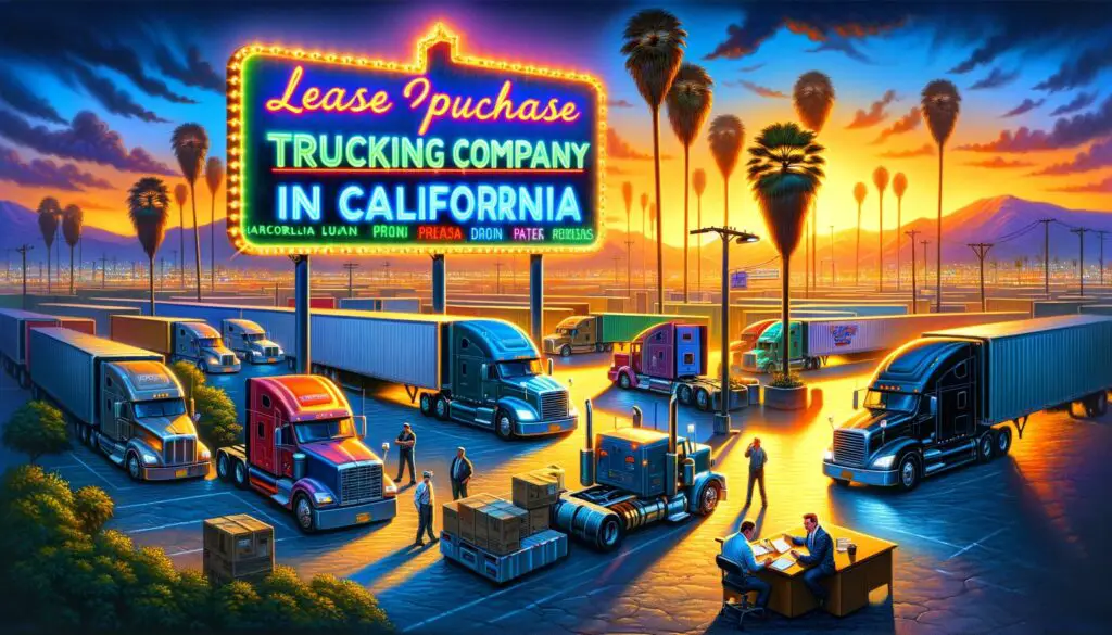 Lease Purchase Trucking Companies in California
