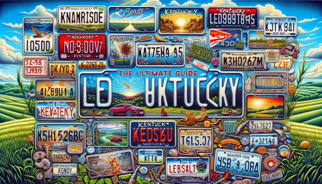 Personalized license plate in Kentucky