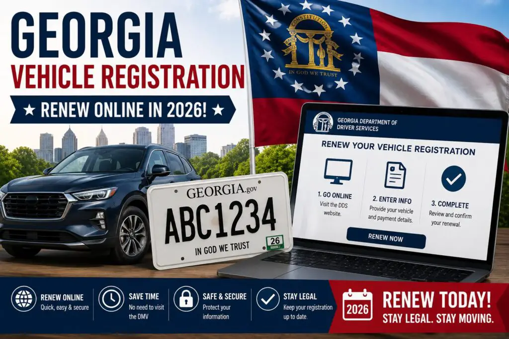 Georgia vehicle registration renewal 2026 online